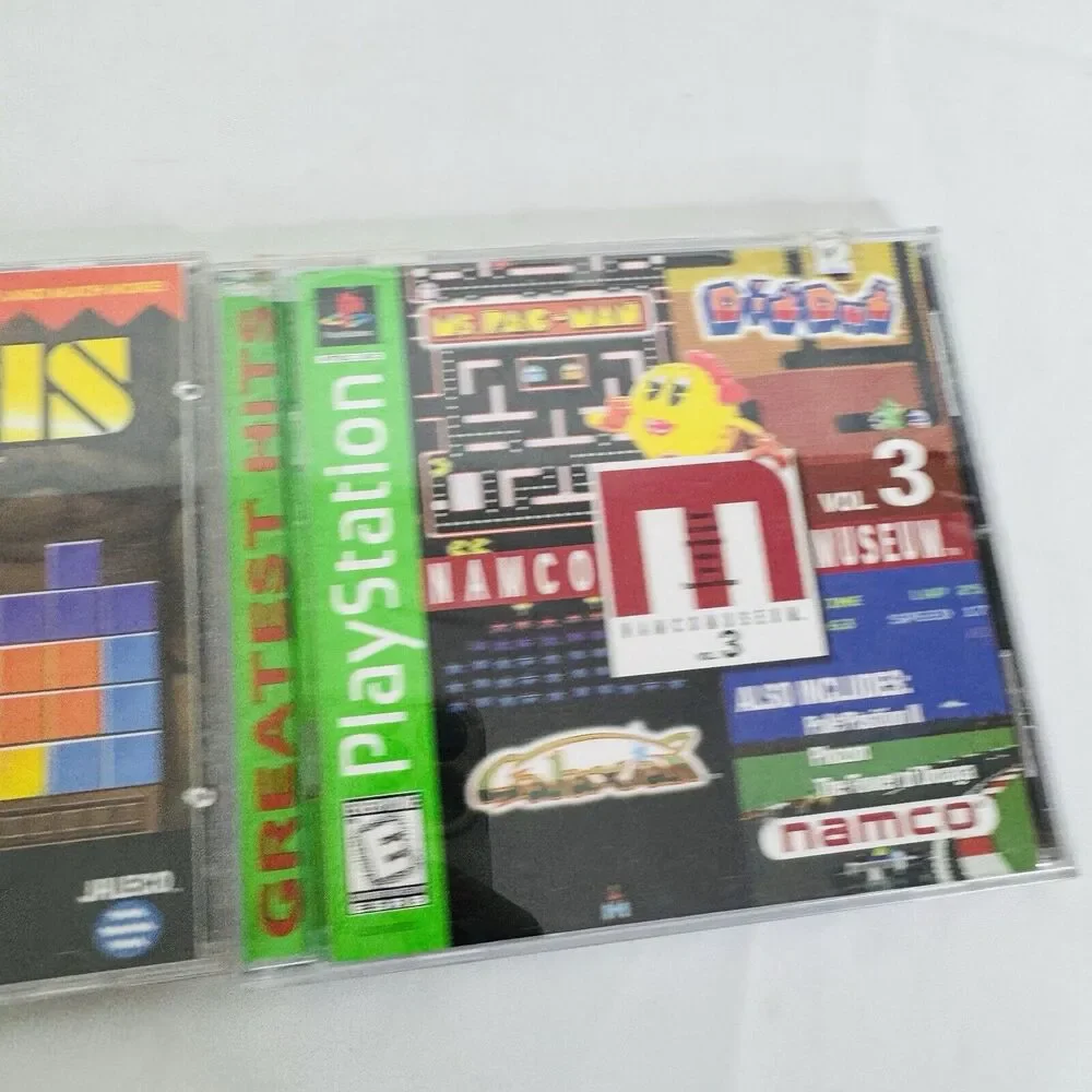 Namco Museum Vol. 3 & Tetris Plus‎ Lot [Greatest Hits] PS1 CIB PlayStation One